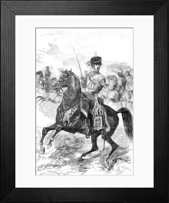 Framed Print : The French Imperial Guard - Horse Artillery, 1856. Creator: Edmund Morin Framed Print : The French Imperial Guard - Horse Artillery, 1856. Creator: Edmund Morin