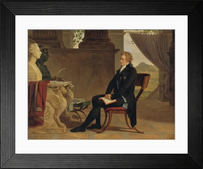 Framed Print : Count Gustaf Mauritz Armfelt in Florence, 1793. Creator: Louis Gauffier Framed Print : Count Gustaf Mauritz Armfelt in Florence, 1793. Creator: Louis Gauffier