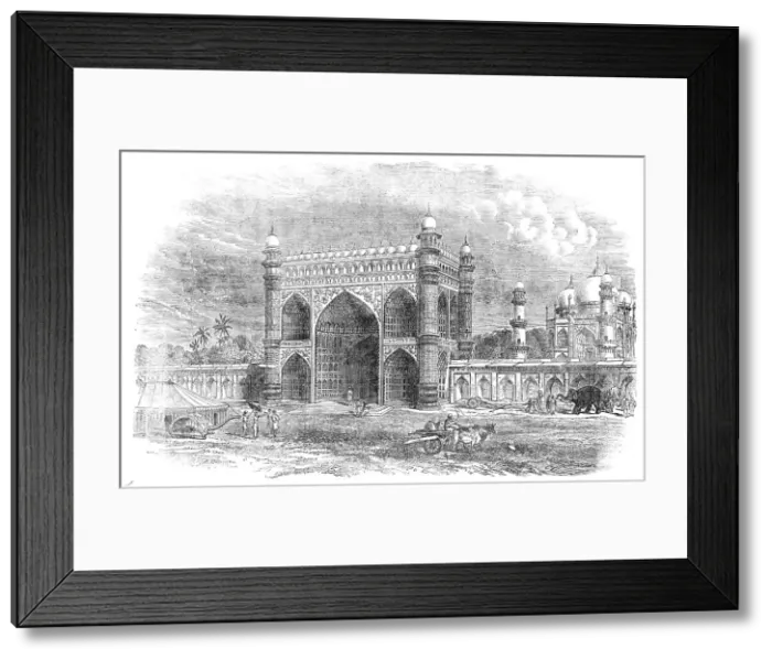 Framed Print : Entrance Gateway to the Taje Mahal, near Agra, 1857. Creator: Unknown Framed Print : Entrance Gateway to the Taje Mahal, near Agra, 1857. Creator: Unknown