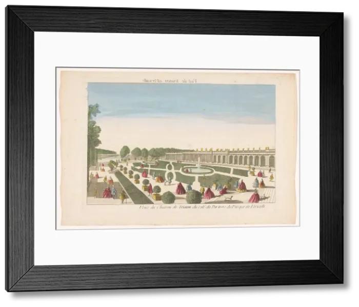 Framed Print : View of the Grand Trianon in the Garden of Versailles, 1700-1799. Creator: Unknown Framed Print : View of the Grand Trianon in the Garden of Versailles, 1700-1799. Creator: Unknown