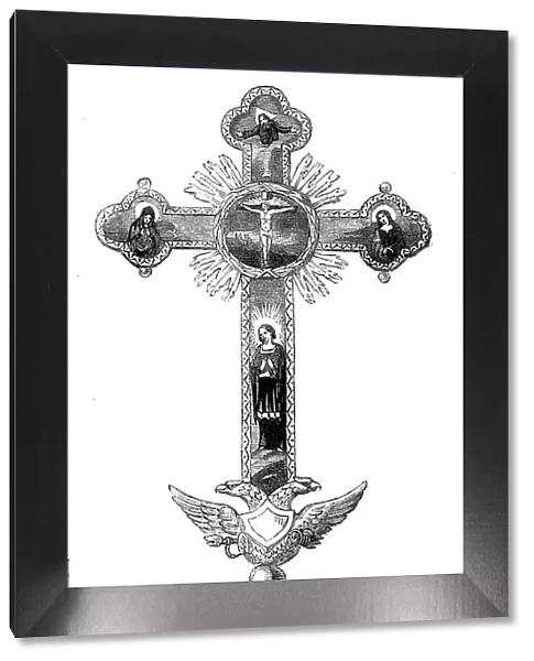Russian Cross taken from a house in the rear of the Redan, 1856. Creator: Unknown