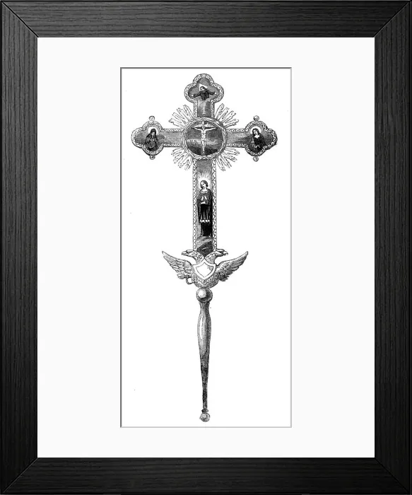Framed Print : Russian Cross taken from a house in the rear of the Redan, 1856. Creator: Unknown Framed Print : Russian Cross taken from a house in the rear of the Redan, 1856. Creator: Unknown