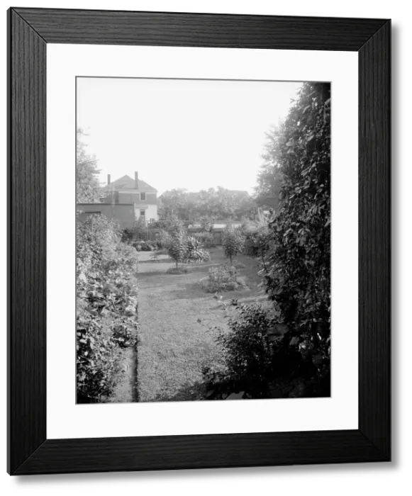 Framed Print : Garden at 124 E. Euclid Avenue, Detroit, Mich. between 1905 and 1915. Creator: Unknown Framed Print : Garden at 124 E. Euclid Avenue, Detroit, Mich. between 1905 and 1915. Creator: Unknown