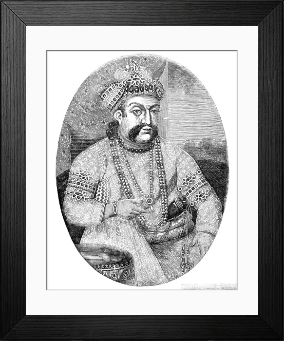 Framed Print : The Ex-King of Oude (Lucknow), 1857. Creator: Unknown Framed Print : The Ex-King of Oude (Lucknow), 1857. Creator: Unknown