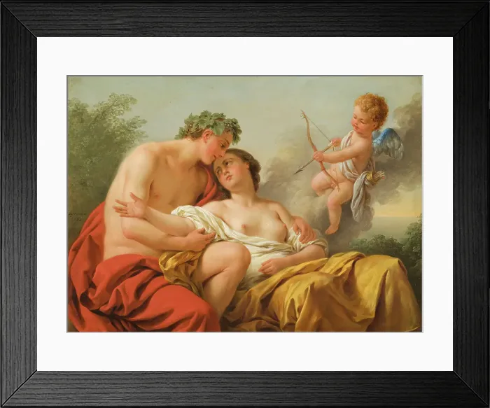 Framed Print : Bacchus and Ariadne, 1768. Creator: Louis Jean Francois Lagrenee Framed Print : Bacchus and Ariadne, 1768. Creator: Louis Jean Francois Lagrenee