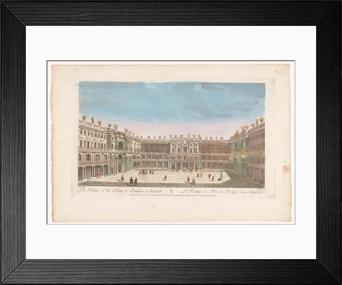 Framed Print : View of the Berliner Stadtschloss in Berlin, 1754-1799. Creator: Unknown Framed Print : View of the Berliner Stadtschloss in Berlin, 1754-1799. Creator: Unknown