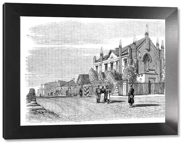The 'Maison Verte', Sebastopol - sketched by E. A. Goodall, 1856. Creator: Edward Alfred Goodall. The 'Maison Verte', Sebastopol - sketched by E. A. Goodall, 1856. Creator: Edward Alfred Goodall