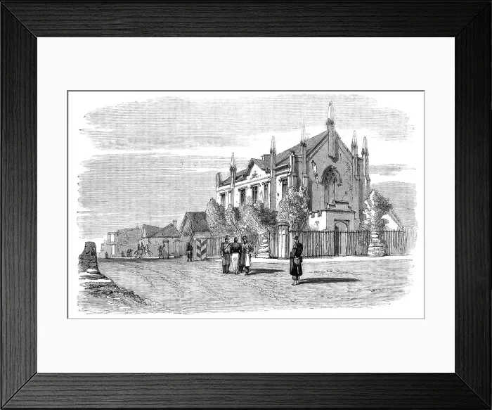 Framed Print : The Maison Verte, Sebastopol - sketched by E. A. Goodall, 1856. Creator: Edward Alfred Goodall. The Maison Verte, Sebastopol - sketched by E. A. Goodall, 1856. Creator: Edward Alfred Goodall Framed Print : The Maison Verte, Sebastopol - sketched by E. A. Goodall, 1856. Creator: Edward Alfred Goodall. The Maison Verte, Sebastopol - sketched by E. A. Goodall, 1856. Creator: Edward Alfred Goodall