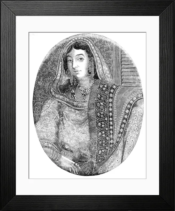 Framed Print : The Queen of Nepaul, 1857. Creator: Unknown Framed Print : The Queen of Nepaul, 1857. Creator: Unknown