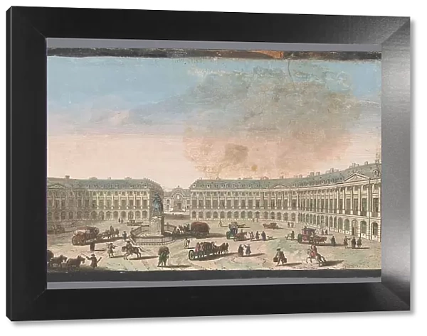 View of the Place Vendôme in Paris, 1700-1799. Creators: Anon, Jacques Rigaud