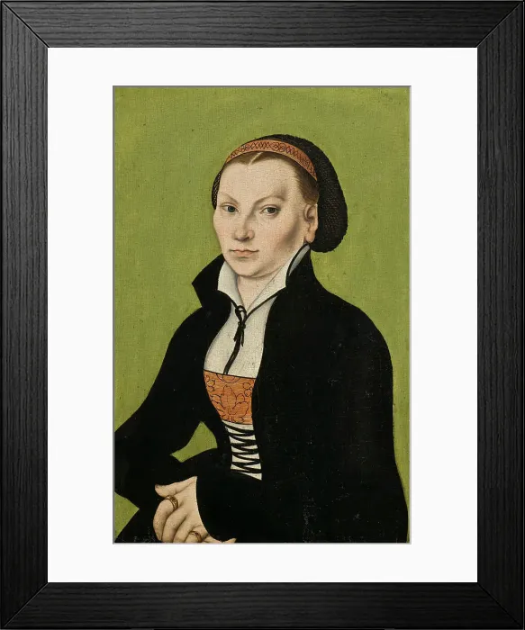 Framed Print : Catharina von Bora, wife of Martin Luther, c16th century. Creator: Lucas Cranach the Elder Framed Print : Catharina von Bora, wife of Martin Luther, c16th century. Creator: Lucas Cranach the Elder
