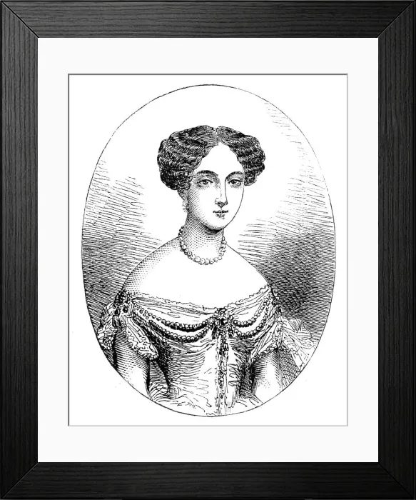 Framed Print : Her Imperial Majesty the Empress of Russia, 1856. Creator: Unknown Framed Print : Her Imperial Majesty the Empress of Russia, 1856. Creator: Unknown