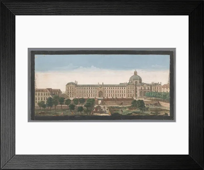 Framed Print : View of the Hôpital de la Salpêtrière in Paris, 1700-1799. Creator: Unknown Framed Print : View of the Hôpital de la Salpêtrière in Paris, 1700-1799. Creator: Unknown