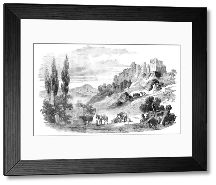 Framed Print : Tchoufout-Kaleh - from a sketch by Willibald Richter, 1856. Creator: Unknown Framed Print : Tchoufout-Kaleh - from a sketch by Willibald Richter, 1856. Creator: Unknown