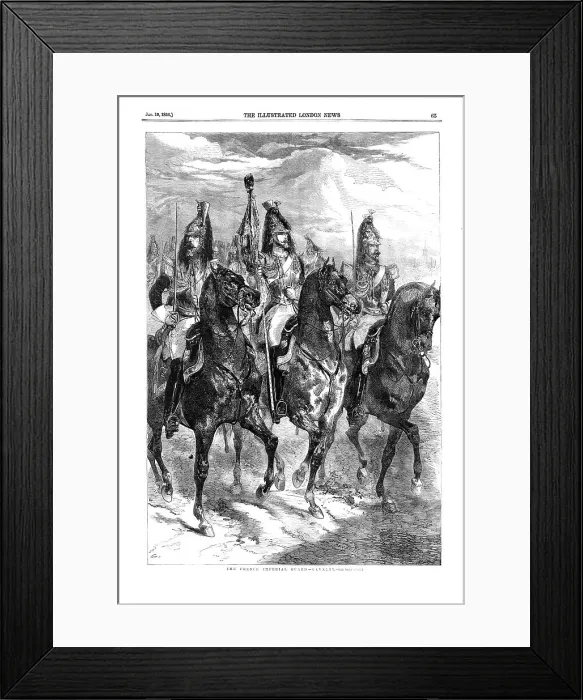 Framed Print : The French Imperial Guard - Cavalry, 1856. Creator: Henry Duff Linton Framed Print : The French Imperial Guard - Cavalry, 1856. Creator: Henry Duff Linton