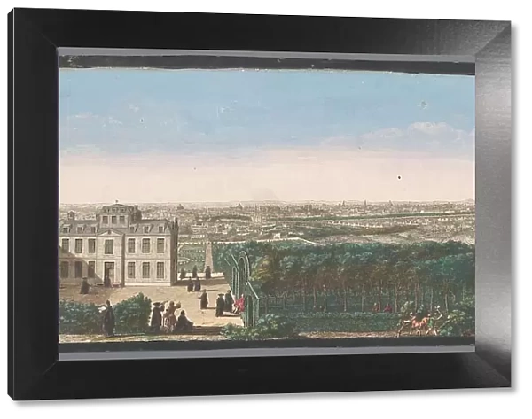 View of the city of Paris seen from the village of Ménilmontant, 1700-1799. Creators: Anon, Jacques Rigaud