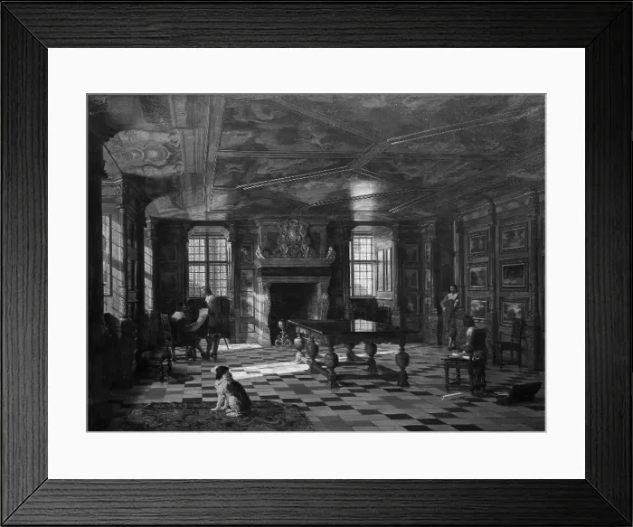 Framed Print : Christian IV's Audience Chamber at Rosenborg Palace, Copenhagen, 1854. Creator: Heinrich Hansen Framed Print : Christian IV's Audience Chamber at Rosenborg Palace, Copenhagen, 1854. Creator: Heinrich Hansen