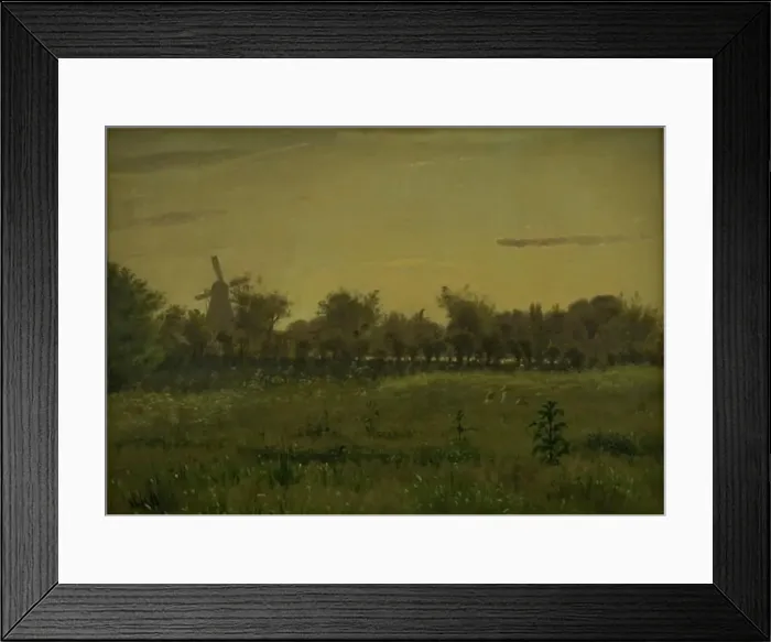 Framed Print : The Meadow near the Artist's House at Farimagsvej outside Copenhagen, 1855. Creator: Vilhelm Kyhn Framed Print : The Meadow near the Artist's House at Farimagsvej outside Copenhagen, 1855. Creator: Vilhelm Kyhn