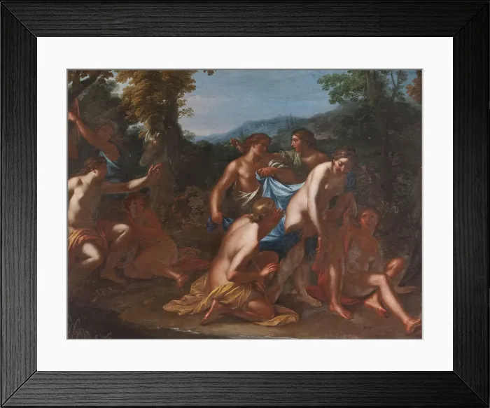 Framed Print : Diana and Callisto with Nymphs, c17th century. Creator: Unknown Framed Print : Diana and Callisto with Nymphs, c17th century. Creator: Unknown
