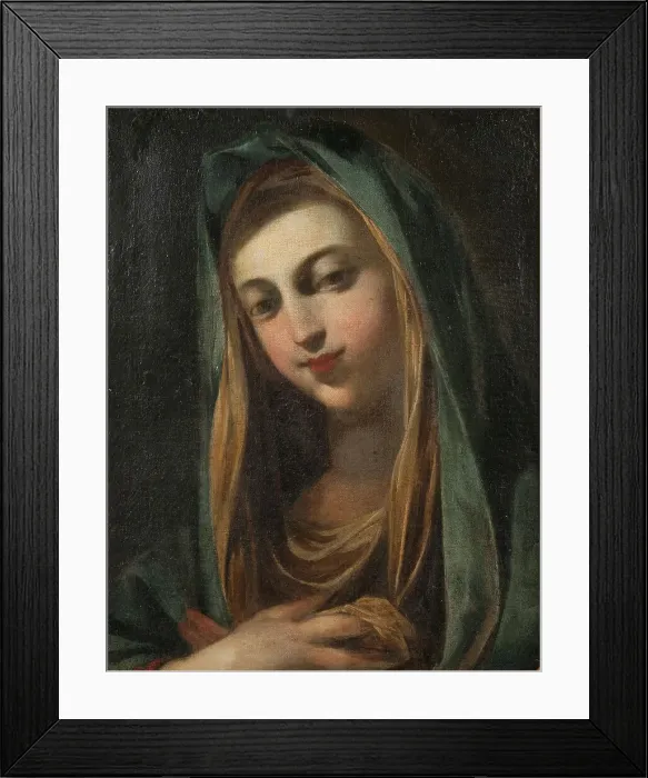 Framed Print : Female Saint, c17th century. Creator: Unknown Framed Print : Female Saint, c17th century. Creator: Unknown