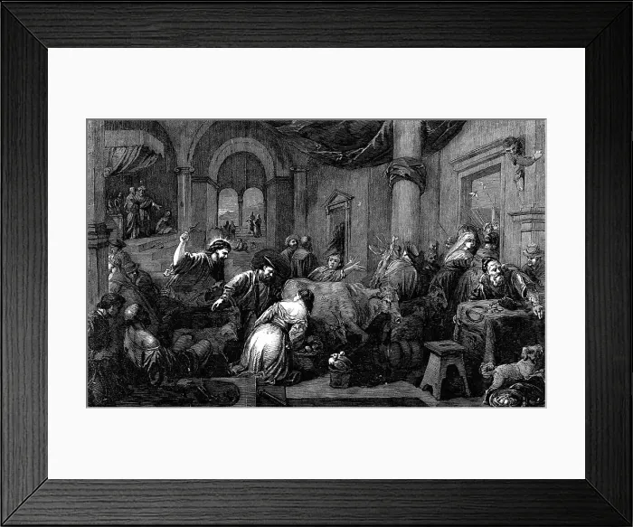 Framed Print : New Pictures in the National Gallery - Christ Driving the Money-Changers out of the Temple - paint Creator: Unknown. New Pictures in the National Gallery - Christ Driving the Money-Changers out of the Temple - paint Creator: Unknown Framed Print : New Pictures in the National Gallery - Christ Driving the Money-Changers out of the Temple - paint Creator: Unknown. New Pictures in the National Gallery - Christ Driving the Money-Changers out of the Temple - paint Creator: Unknown