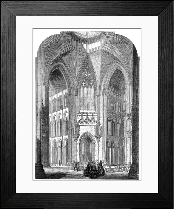 Framed Print : Ely Cathedral Restored - the Octagon, 1856. Creator: J. & A.W.. Ely Cathedral Restored - the Octagon, 1856. Creator: J. & A.W Framed Print : Ely Cathedral Restored - the Octagon, 1856. Creator: J. & A.W.. Ely Cathedral Restored - the Octagon, 1856. Creator: J. & A.W