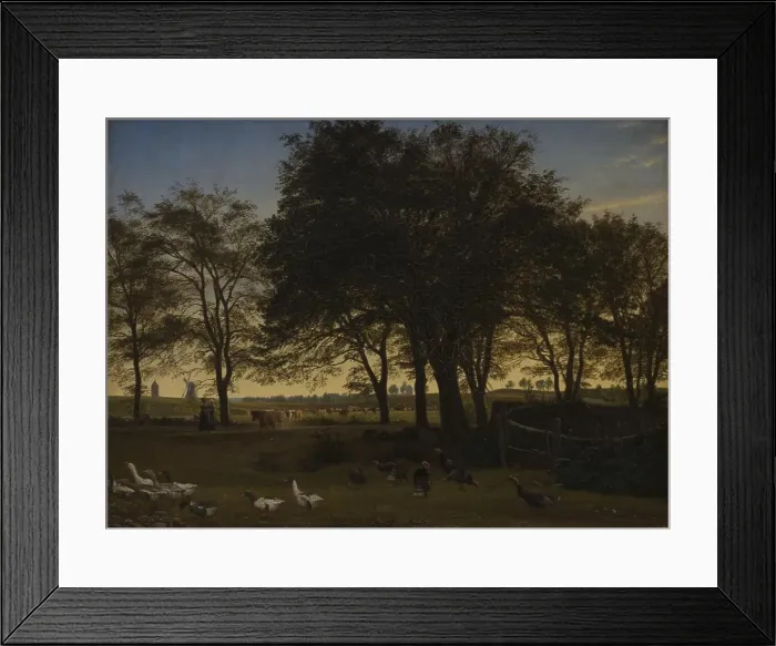 Framed Print : Party at Iselingen; September evening, 1865. Creator: Peter Christian Thamsen Skovgaard Framed Print : Party at Iselingen; September evening, 1865. Creator: Peter Christian Thamsen Skovgaard