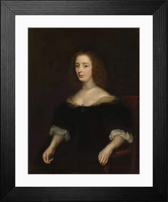 Framed Print : Portrait of Anna van den Corput (1599-1645). Wife of Jacob de Witt, 1630-before 1645. Creator: Anon