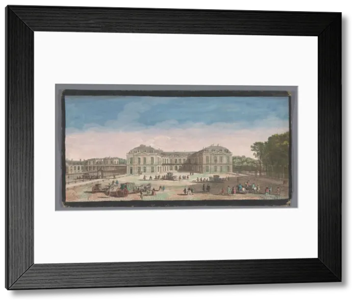 Framed Print : View of the Château de Choisy, 1700-1799. Creators: Anon, Jacques Rigaud Framed Print : View of the Château de Choisy, 1700-1799. Creators: Anon, Jacques Rigaud
