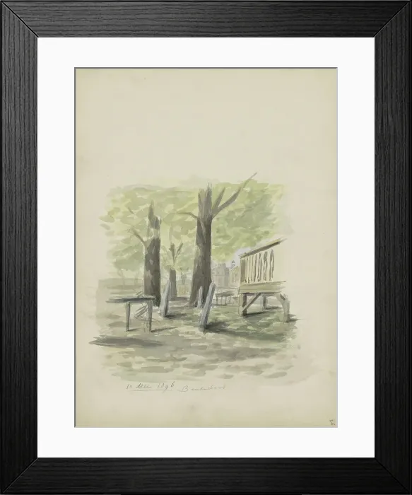 Framed Print : Outdoors, 1896. Creator: Christiaan Huidekoper Framed Print : Outdoors, 1896. Creator: Christiaan Huidekoper