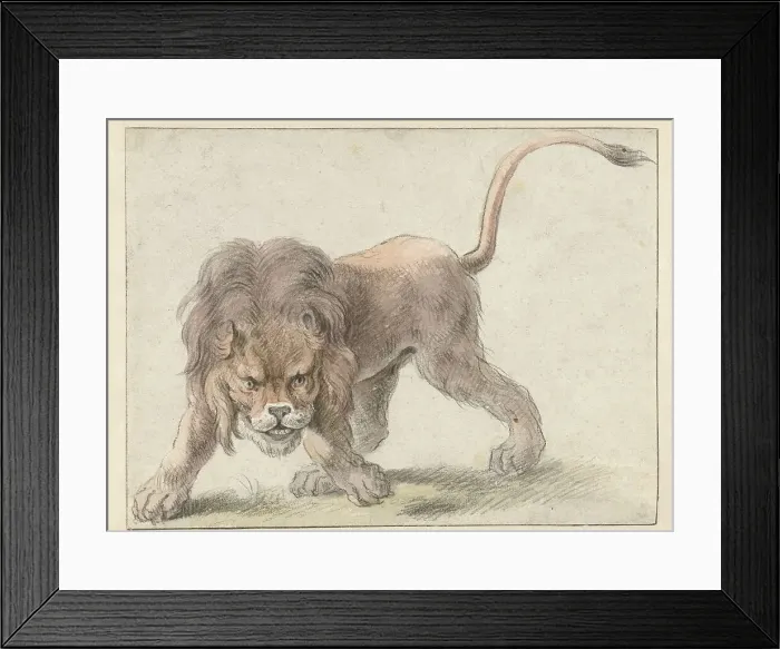 Framed Print : Lion, c.1626. Creator: Cornelis Saftleven Framed Print : Lion, c.1626. Creator: Cornelis Saftleven