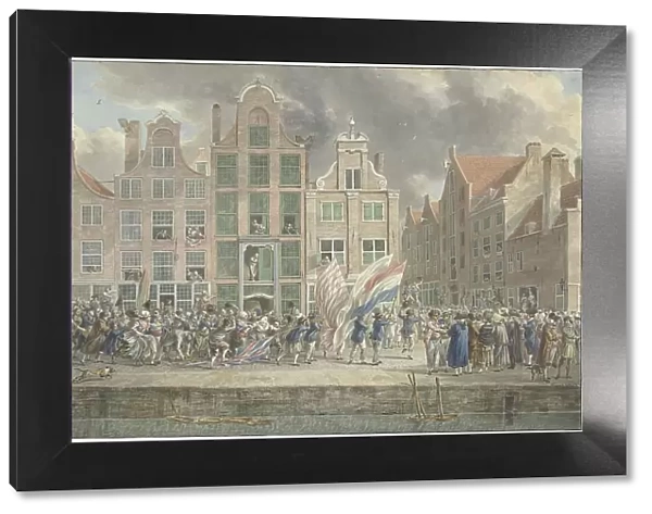 Anti-English demonstration in Rotterdam, March 2, 1781, 1781. Creator: Dirk Langendijk