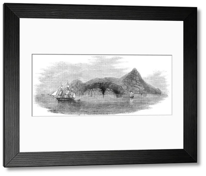 Framed Print : Pitcairn's Island - sketched from H.M.S. Amphitheatre, 1856. Creator: Unknown. Pitcairn's Island - sketched from H.M.S. Amphitheatre, 1856. Creator: Unknown Framed Print : Pitcairn's Island - sketched from H.M.S. Amphitheatre, 1856. Creator: Unknown. Pitcairn's Island - sketched from H.M.S. Amphitheatre, 1856. Creator: Unknown