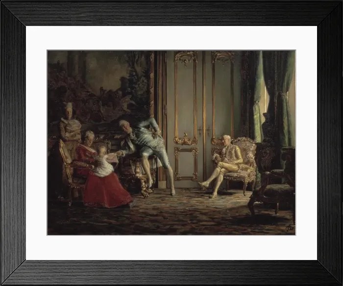 Framed Print : An Interior from the Past Century. Scene from the Court of Christian VII, 1881. Creator: Kristian Zahrtmann Framed Print : An Interior from the Past Century. Scene from the Court of Christian VII, 1881. Creator: Kristian Zahrtmann