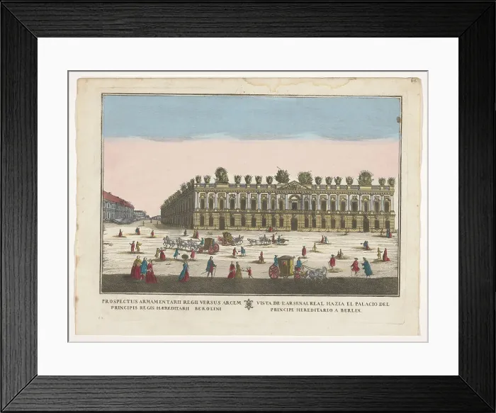 Framed Print : View of the Zeughaus in Berlin, 1700-1799. Creator: Remondini family Framed Print : View of the Zeughaus in Berlin, 1700-1799. Creator: Remondini family
