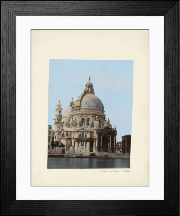 Framed Print : Exterior of Santa Maria della Salute in Venice, 1850-1876. Creator: Anon Framed Print : Exterior of Santa Maria della Salute in Venice, 1850-1876. Creator: Anon