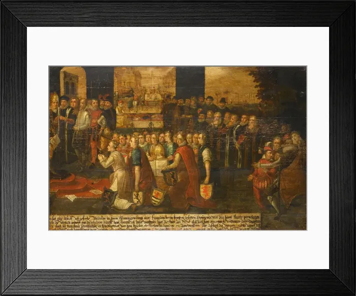 Framed Print : Allegory of the Tyranny of the Duke of Alba in the Netherlands, c.1622-c.1630. Creator: Anon Framed Print : Allegory of the Tyranny of the Duke of Alba in the Netherlands, c.1622-c.1630. Creator: Anon