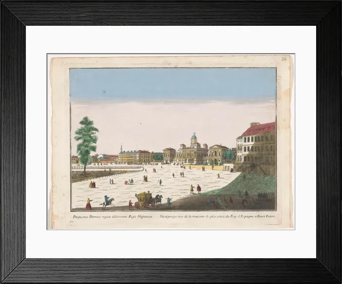 Framed Print : View of the Palacio del Buen Retiro in Madrid, 1700-1799. Creator: Unknown Framed Print : View of the Palacio del Buen Retiro in Madrid, 1700-1799. Creator: Unknown