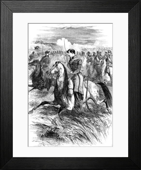 Framed Print : The Chasseurs d'Afrique, 1856. Creator: Henry Duff Linton Framed Print : The Chasseurs d'Afrique, 1856. Creator: Henry Duff Linton