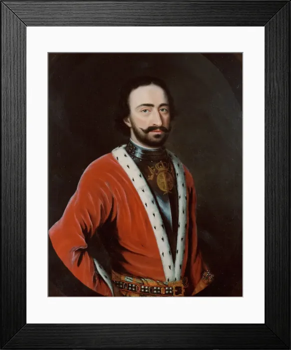 Framed Print : Alexander Bagratio, Prince of Georgia, Commander of the Russian Artillery, c17th century. Creator: Martin Mytens the elder