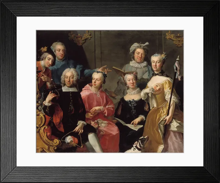 Framed Print : Family Group, c18th century. Creator: Martin van Meytens Framed Print : Family Group, c18th century. Creator: Martin van Meytens