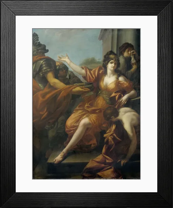 Framed Print : Suicide of Queen Dido, c.1800. Creator: Anon Framed Print : Suicide of Queen Dido, c.1800. Creator: Anon