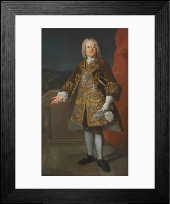 Framed Print : Carl Gustaf Tessin, 1695-1770, count, councillor, c18th century. Creator: Martin van Meytens Framed Print : Carl Gustaf Tessin, 1695-1770, count, councillor, c18th century. Creator: Martin van Meytens