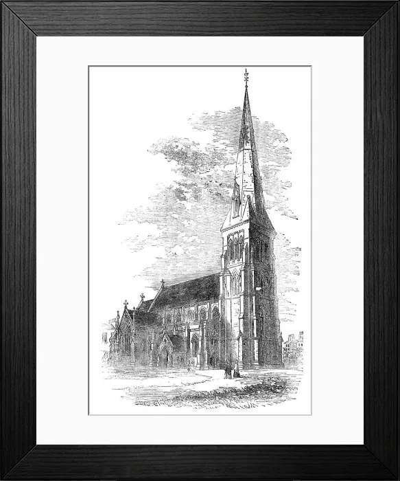 Framed Print : St. Stephen's Church, Westbourne-Park, Paddington, 1856. Creator: Unknown Framed Print : St. Stephen's Church, Westbourne-Park, Paddington, 1856. Creator: Unknown