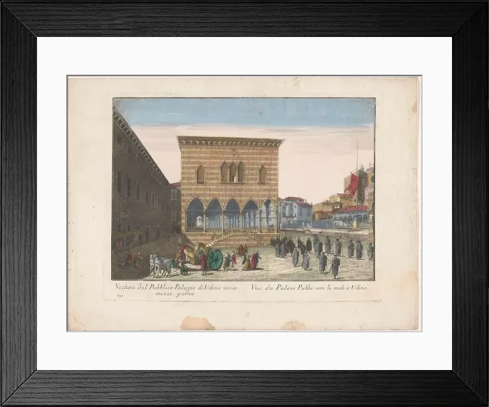 Framed Print : View of the Town Hall in Udine, 1700-1799. Creator: Unknown Framed Print : View of the Town Hall in Udine, 1700-1799. Creator: Unknown