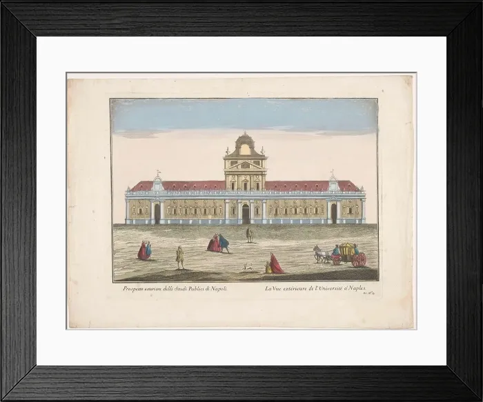 Framed Print : View of the University of Naples, 1700-1799. Creator: Unknown Framed Print : View of the University of Naples, 1700-1799. Creator: Unknown