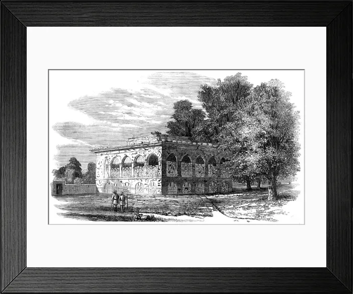 Framed Print : House at Arrah Fortified against the Dinapore Mutineers - from a sketch by Major V. Eyre, 1857. Creator: Unknown Framed Print : House at Arrah Fortified against the Dinapore Mutineers - from a sketch by Major V. Eyre, 1857. Creator: Unknown