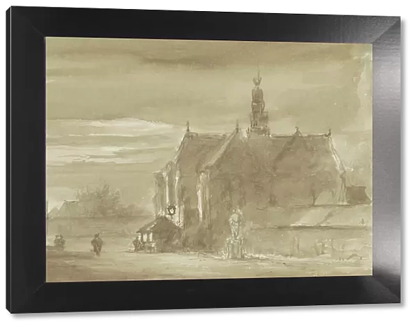 Cityscape with church, c.1803-c.1818. Creator: Arnoldus Johannes Eymer