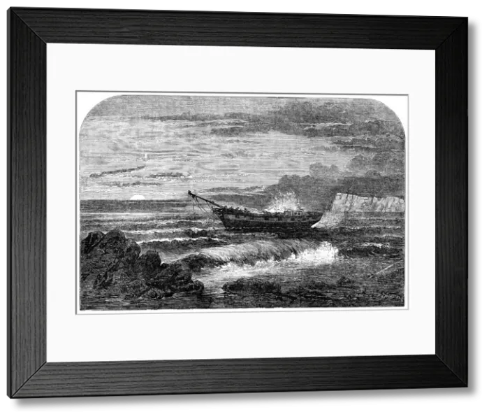Framed Print : Wreck of The George Lord, off the Isle of Wight, 1856. Creator: Edmund Evans. Wreck of The George Lord, off the Isle of Wight, 1856. Creator: Edmund Evans Framed Print : Wreck of The George Lord, off the Isle of Wight, 1856. Creator: Edmund Evans. Wreck of The George Lord, off the Isle of Wight, 1856. Creator: Edmund Evans