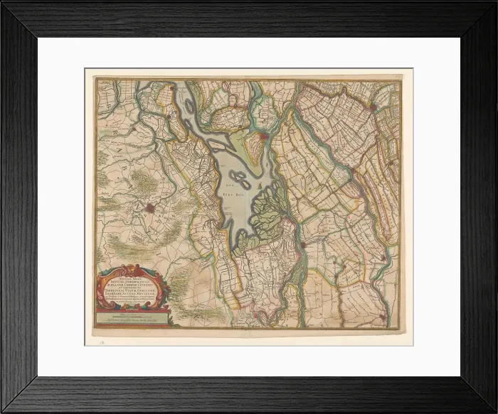 Framed Print : Map of parts of North Brabant, South Holland and Gelderland, 1629. Creator: Balthasar Florisz. van Berckenrode Framed Print : Map of parts of North Brabant, South Holland and Gelderland, 1629. Creator: Balthasar Florisz. van Berckenrode